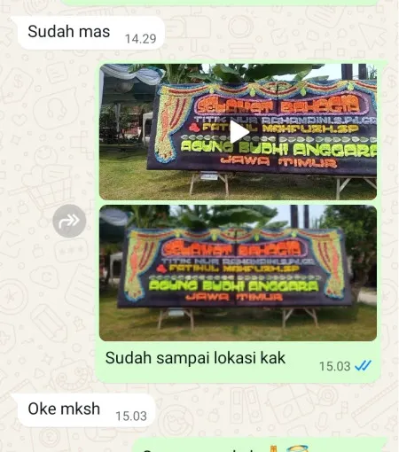 Pengiriman Papan Bunga Gandoang Salem